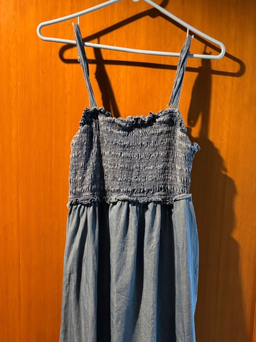Isabel Maternity by Ingrid & Isabel Light Blue Smocked Sundress
